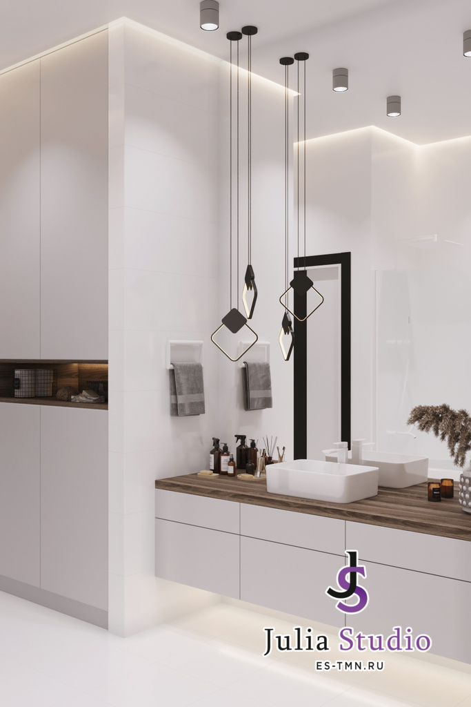 Дизайн ванной комнаты в "Новин квартал"